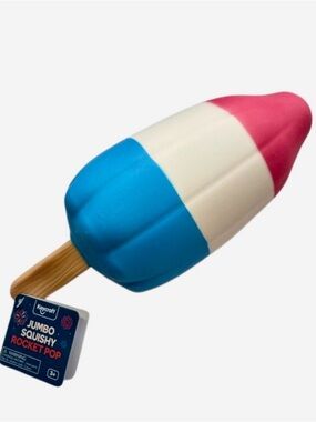 Jumbo Squishy 🚀 Rocket Pop ✨ 🔥 VIRAL Extra Large 11” HTF Squishy NEWT ❤️🤍💙